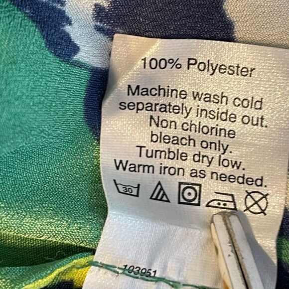 J. Crew green floral top 4 - Picture 6 of 6